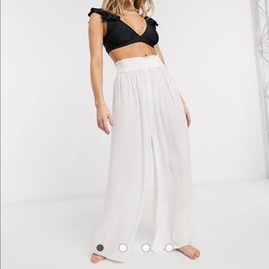 asos palazzo beach pants